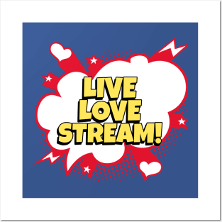 Live streamer loving streaming Posters and Art